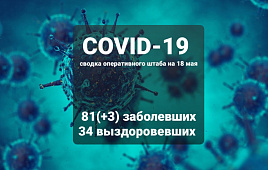 Оперативный штаб информирует: на 18 мая +3 новых заболевших COVID-19