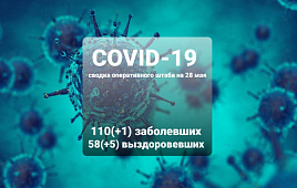 Оперативный штаб информирует: на 28 мая +1 новый заболевший COVID-19