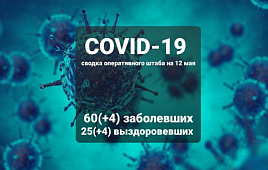 Оперативный штаб информирует: на 12 мая +4 новых заболевших COVID-19